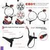 Complete Monorim EB01 4-piston hydraulic brake kit - levers, calipers, cable and brake disc Monorim - 3 Complete Monorim EB01 4-