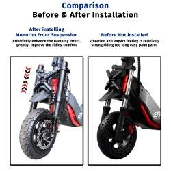 Framfjadring Monorim-ZT3 for elscooter Segway ZT3 Pro - uppgraderingskit Monorim - 7 
Kompatibilitet: framfjadring Monorim-ZT3 f