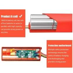 Xiaomi Robotstøvsuger erstatningsbatteri 14,4V til Xiaomi Roborock S55 S60 S65 S50 S51 S5 MAX S6 Xiaomi - 3  