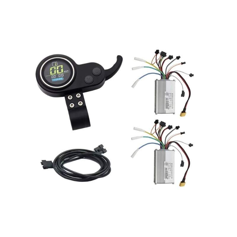 Kit di due controller con schermo e grilletto per installazione Dual Motor 48v / 52v 35A (JP) KROXNE - 3  