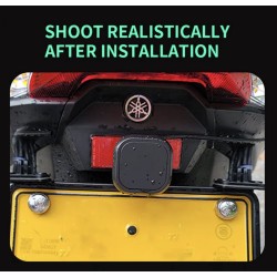 Waterproof blind spot detection system (130º angle) for scooter, bicycle or motorcycle KROXNE - 9  