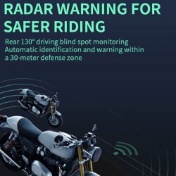 Vodotesen sistem za zaznavanje mrtvega kota (kot 130°) za skuter, kolo ali motocikel KROXNE - 13  