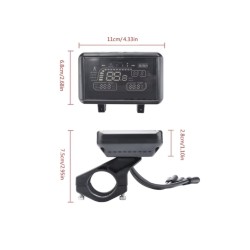 Écran ou panneau de commande pour scooter Zwheel, ZRino SE, ZRino Duo Max, iScooter iX3, iScooter, iX4  ou similaire  - 9 Écran 