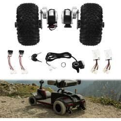 Kit de conversión DIY ( 2 motores, controladora y acelerador) - neumáticos de aire - Go Kart, Silla de ruedas KROXNE - 7  