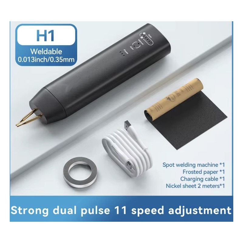 Soldador por ponto portátil H1 com 11 e H2 com 90 modos ajustáveis ​​para baterias de lítio KROXNE - 1  