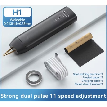 Soldadora de puntos de mano H1 con 11 y H2 con 90 modos ajustables para baterías de litio KROXNE - 1  