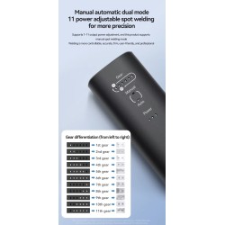 Soldadora de puntos de mano H1 con 11 y H2 con 90 modos ajustables para baterías de litio KROXNE - 7  