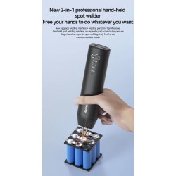 Ruchnoy tochechnyy svarochnyy apparat H1 s 11 i H2 s 90 reguliruyemymi rezhimami dlya litiyevykh batarey KROXNE - 11  